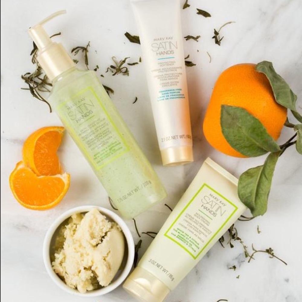 Mary Kay Satin Hands set(3 Pcs) White Tea & Citrus